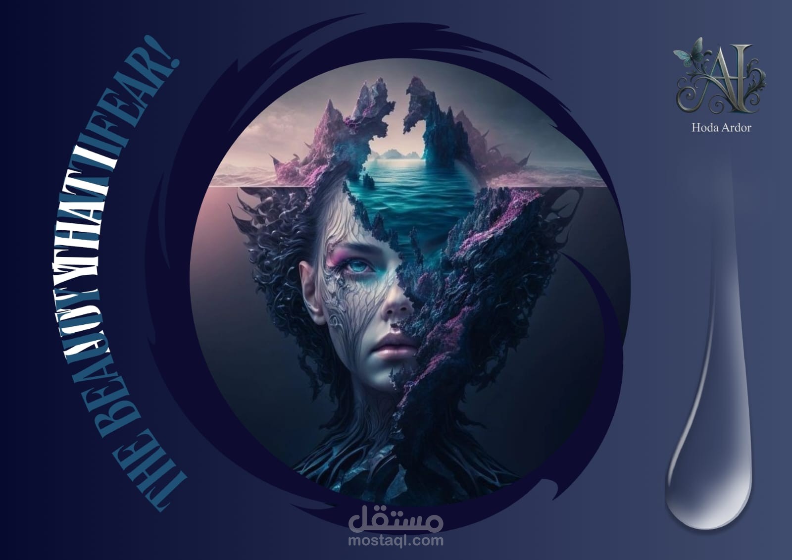 الجمال الذي أخشاه_لوحة إلهام وتصاميم أزياء مستوحاه من المحيط