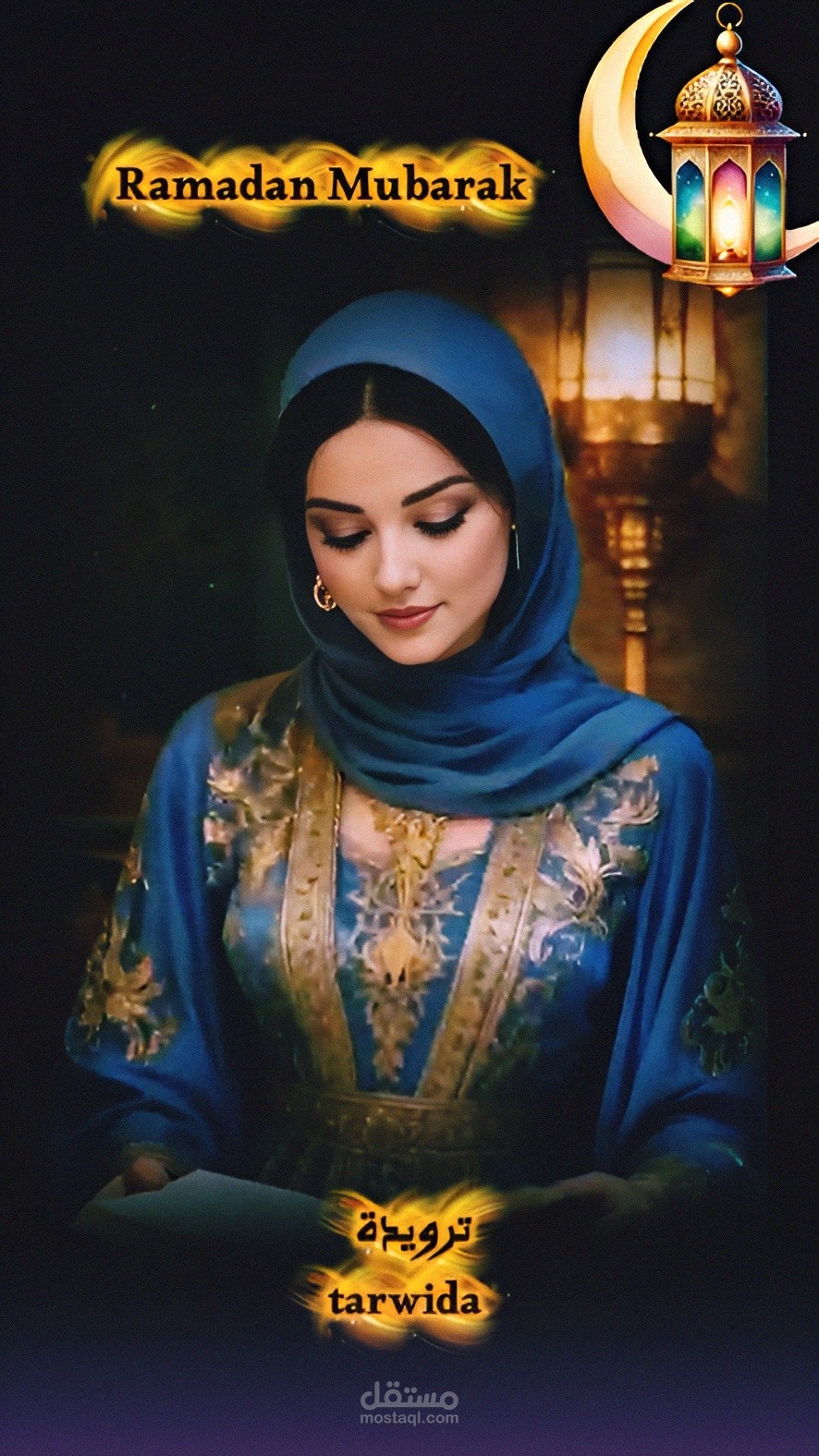 موشن جرافيك تهنئة رمضان – قالب فيديو قصير واحترافي ?