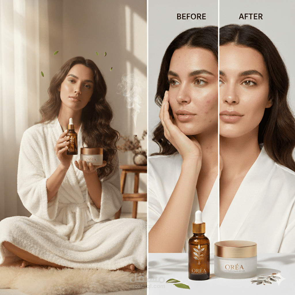 تصميم مجلة تسويقية فاخرة لعلامة تجميلية بلمسة طبية - ORÉA Magazine