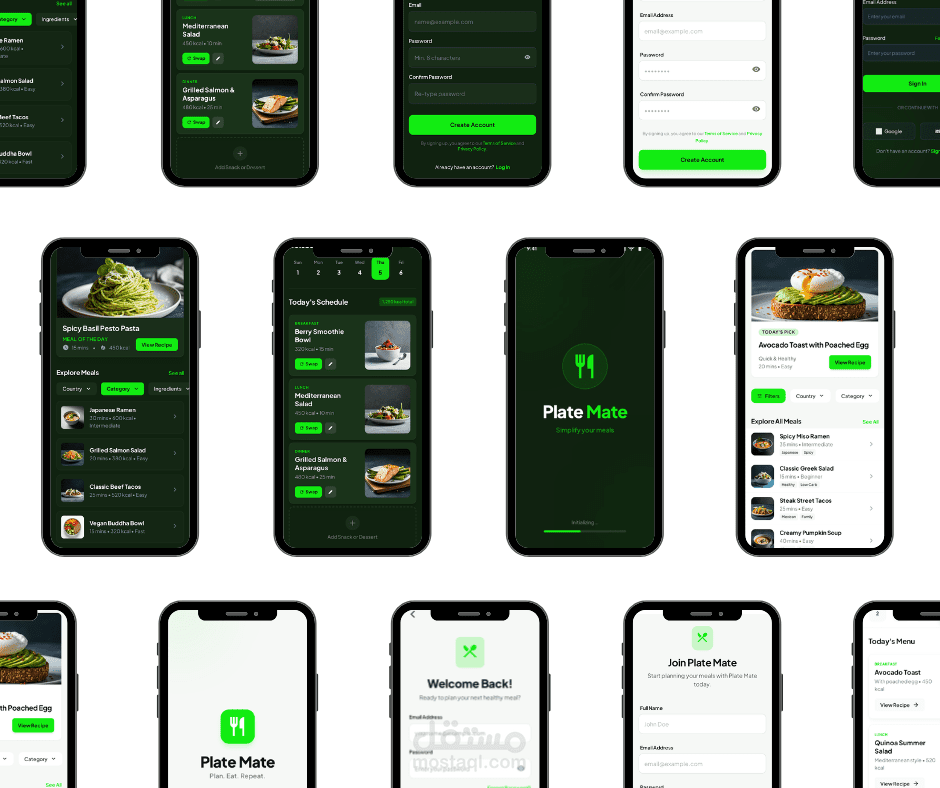 Plate Mate – تطبيق أندرويد لتخطيط الوجبات الأسبوعية