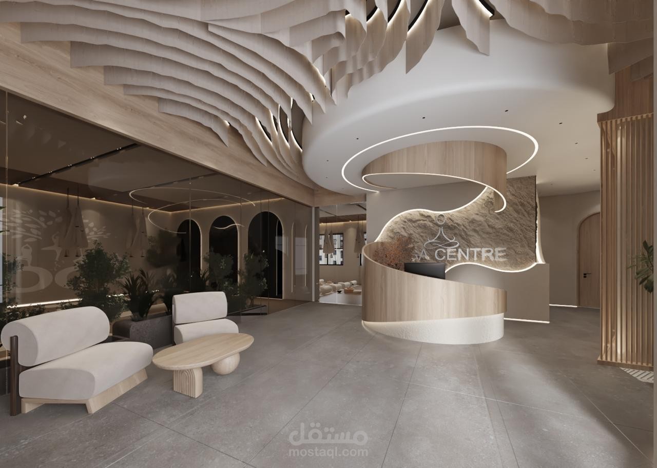 Modern Corporate Reception Area – Organic Interior Design