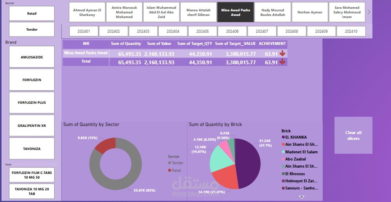 أداء المبيعات والمنتجات الطبية لعام 2024 شركة اتكو