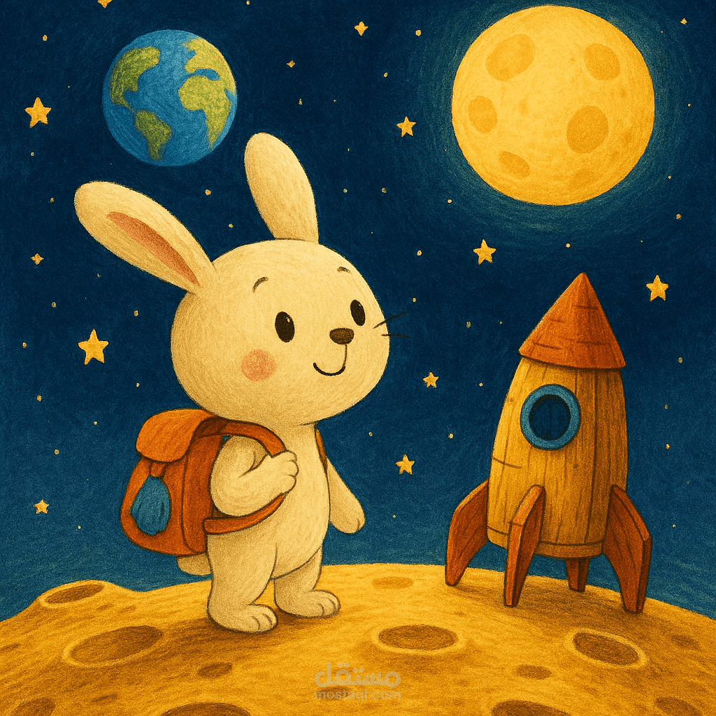 رحلة الأرنب لولو إلى القمر – أداء صوتي للأطفال