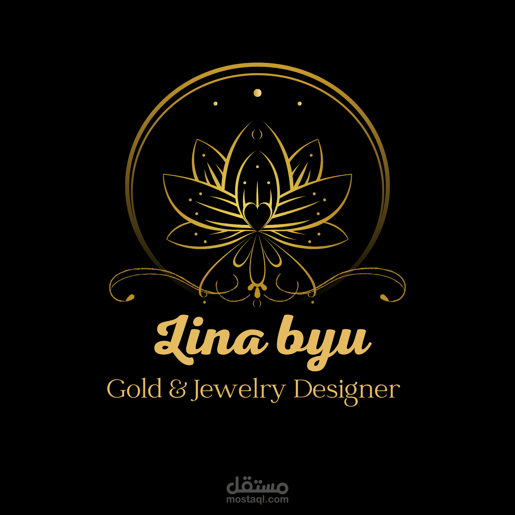 "تصميم شعار فاخر لعلامة مجوهرات – Luxury Jewelry Logo Design"