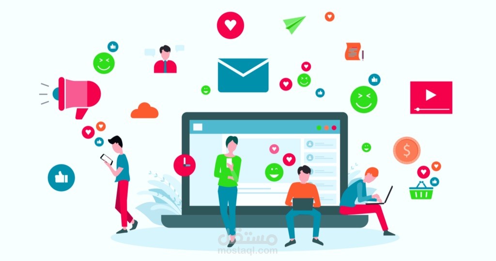 إدارة صفحة علي التواصل الاجتماعي