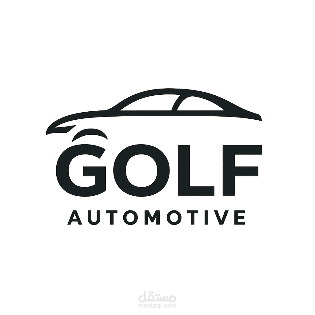 تصميم لوجو لمعرض Golf للسيارات