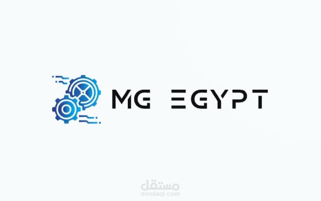 شعار احترافي يجمع بين التروس والعناصر الرقمية ليعكس التطور الصناعي والتكنولوجي، بتصميم عصري وألوان متناسقة تعزز الهوية البصرية وتناسب الشركات الهندسية والتقنية.