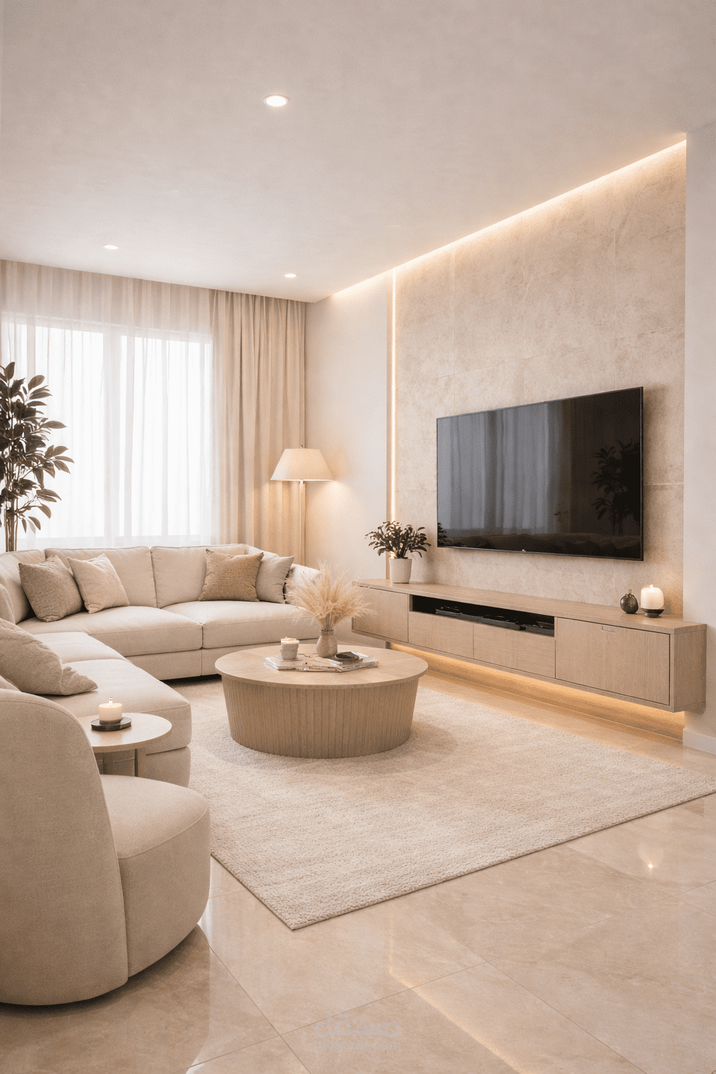 شقة بتصميم ستايل Minimalist luxury