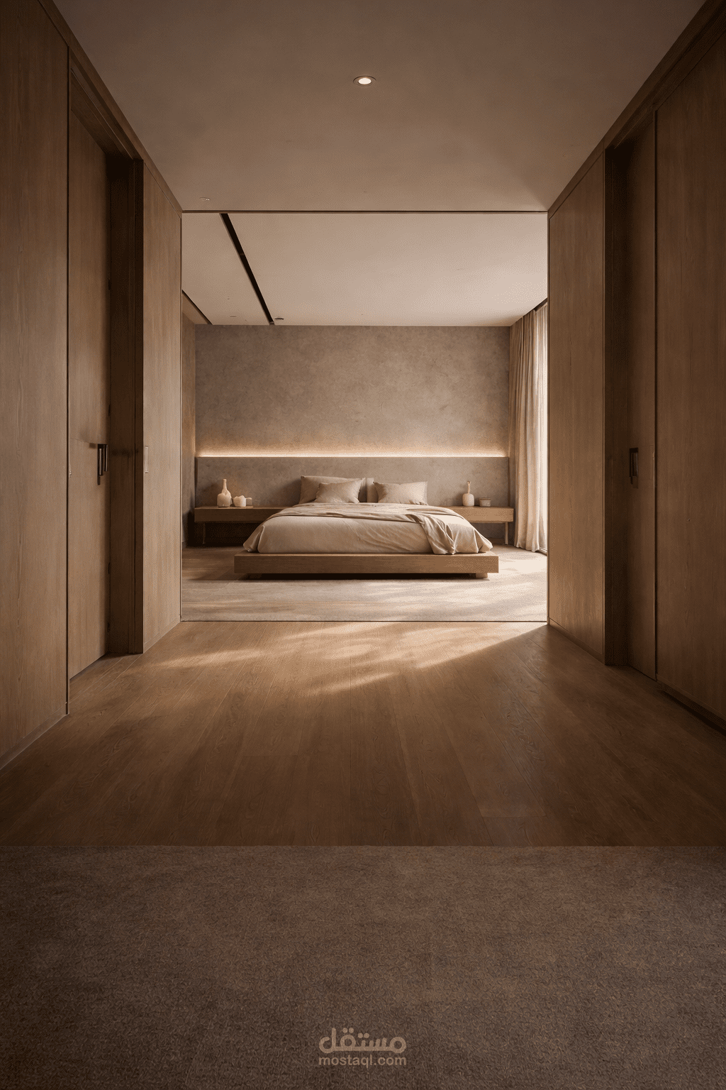 جناح ماستر فاخر بطابع ياباني معاصر — مدينة كيوتو