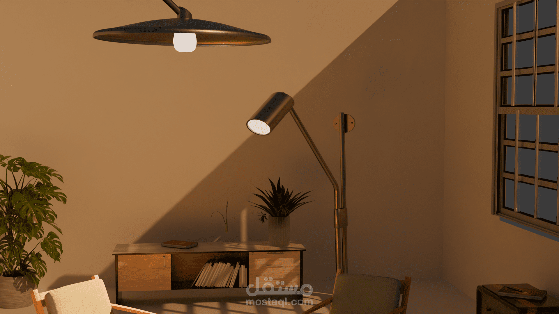 3D interior scene