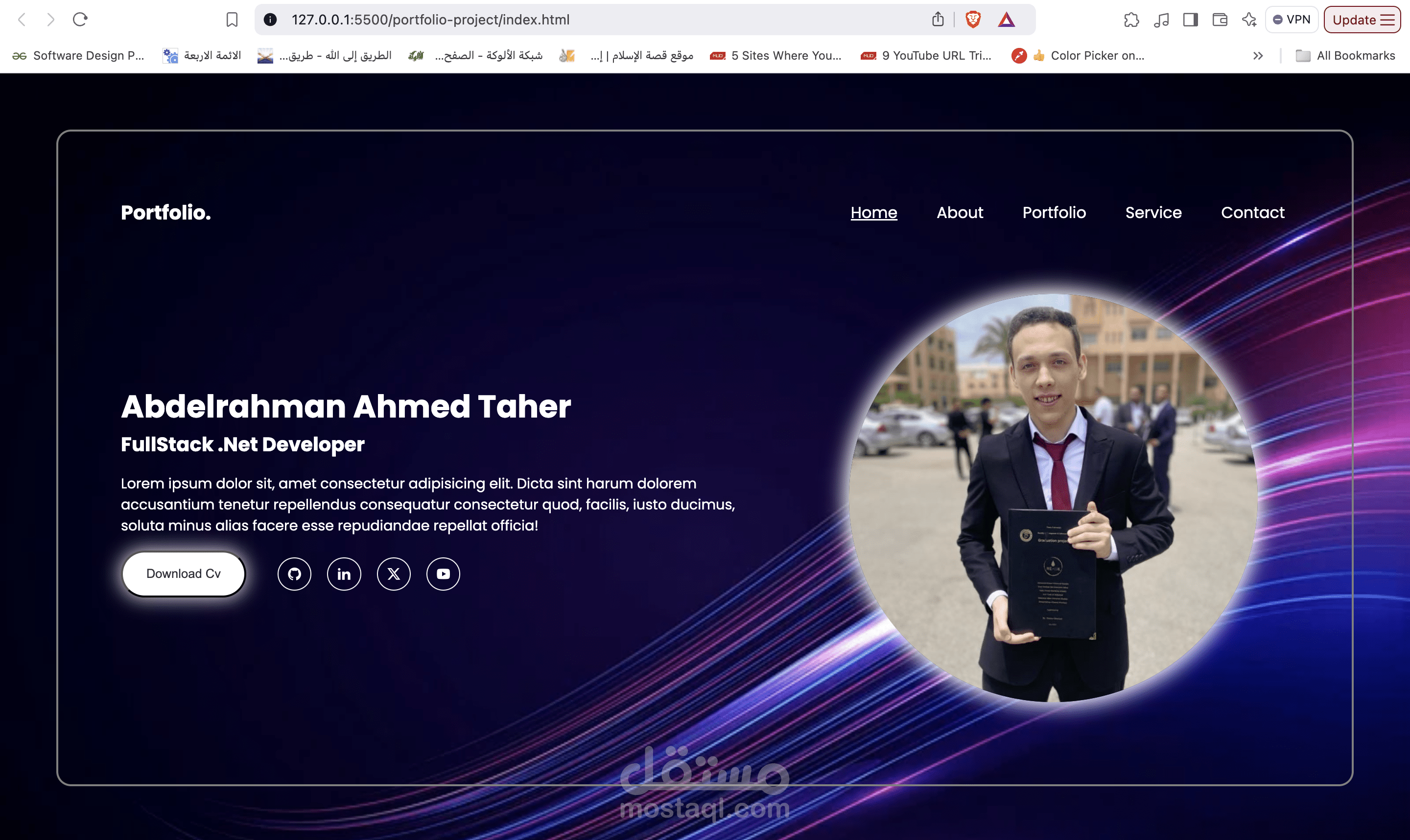 Personal Portfolio website