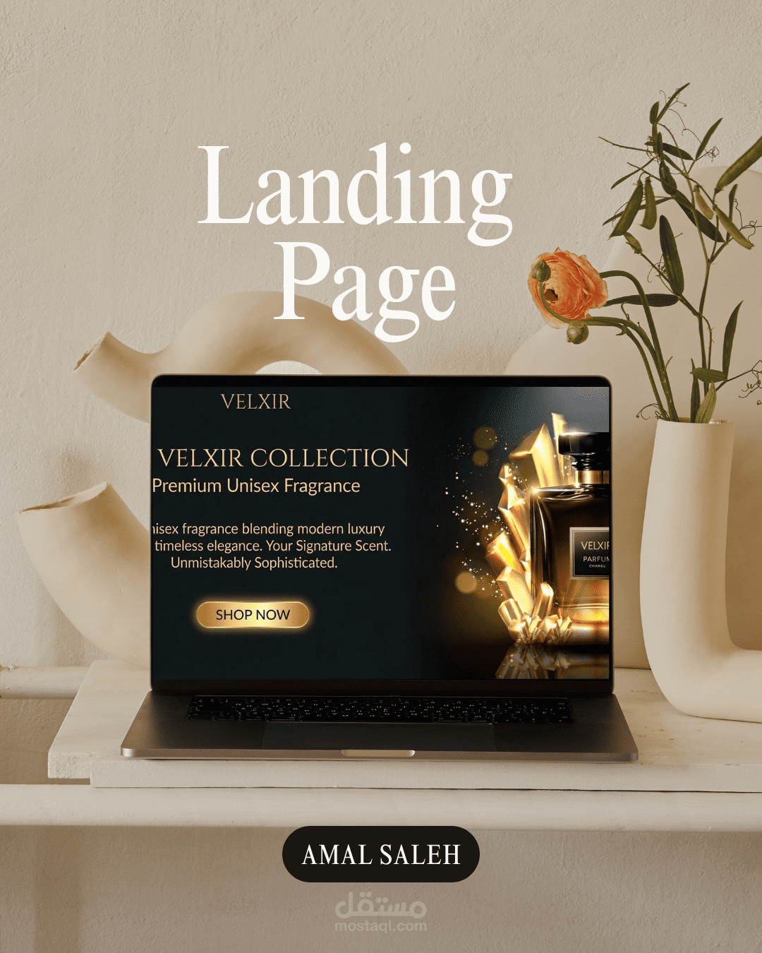 تصميم صفحة هبوط احترافية ومتجاوبة وسريعة الآداء