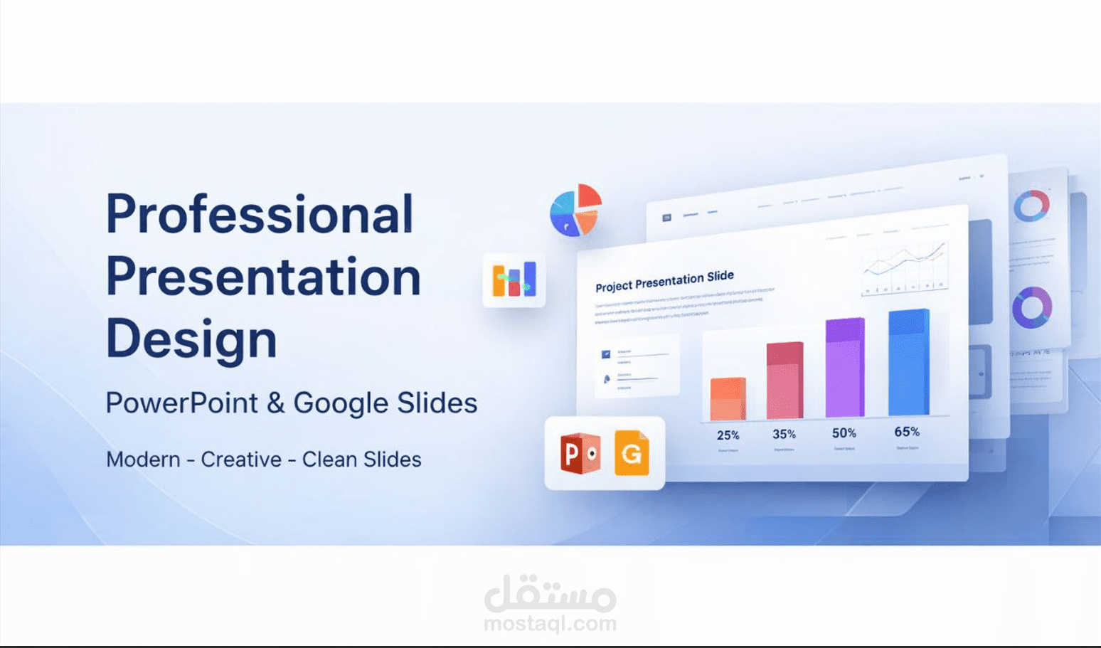 تصميم برزنتيشن احترافي وجذاب لعرض مشروعك أو فكرتك