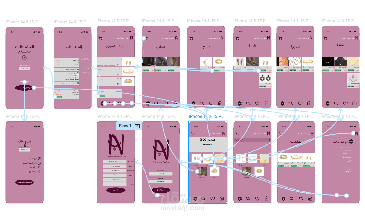 تصميم واجهة مستخدم في فيجما