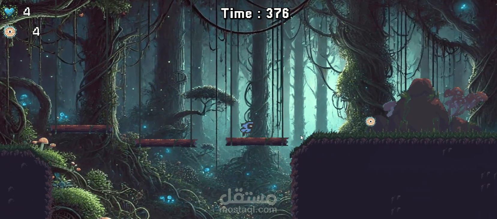 لعبة منصات ثنائية الأبعاد (2D Platformer)