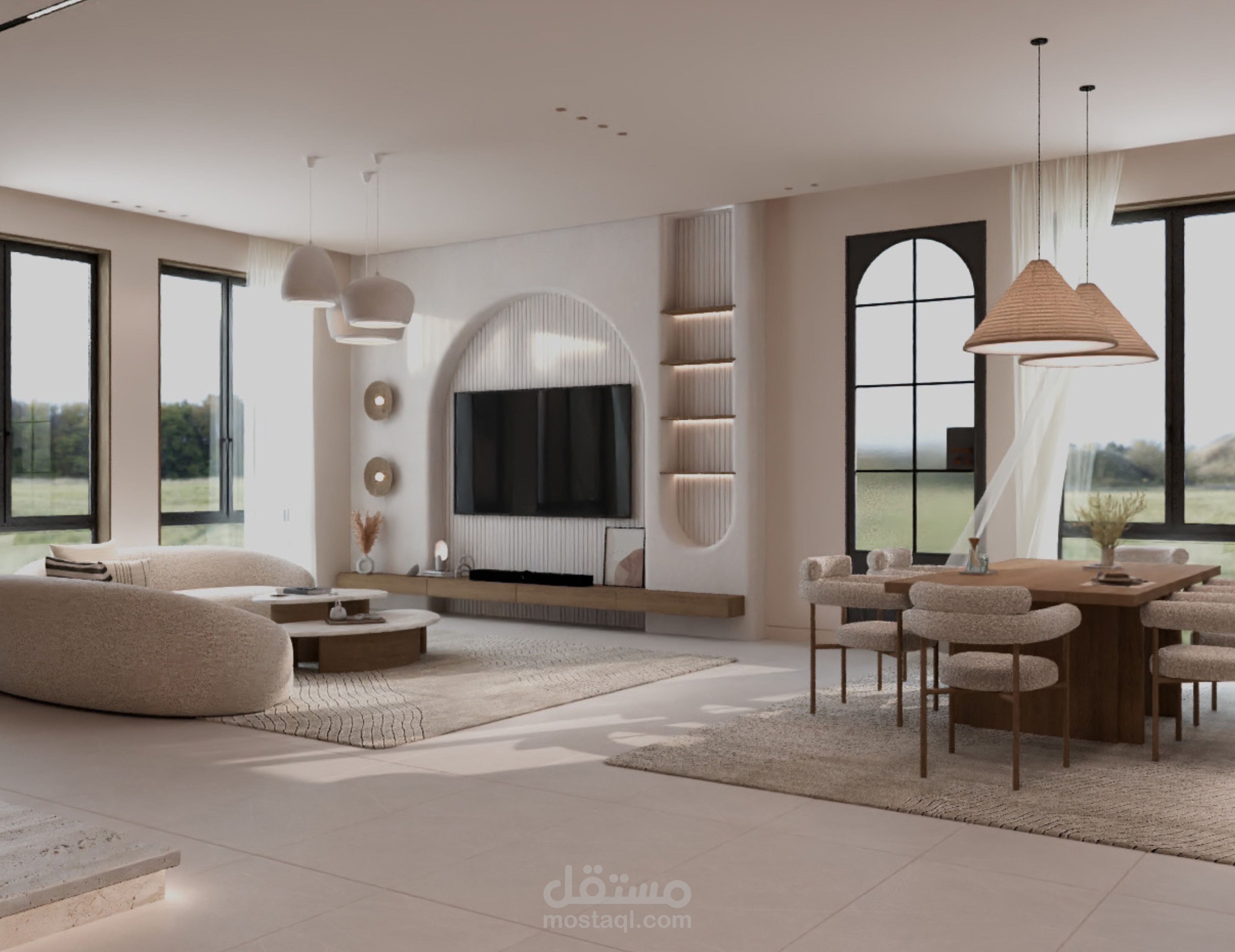 تصميم فيلا  مودرن مينيمالست بتبوك