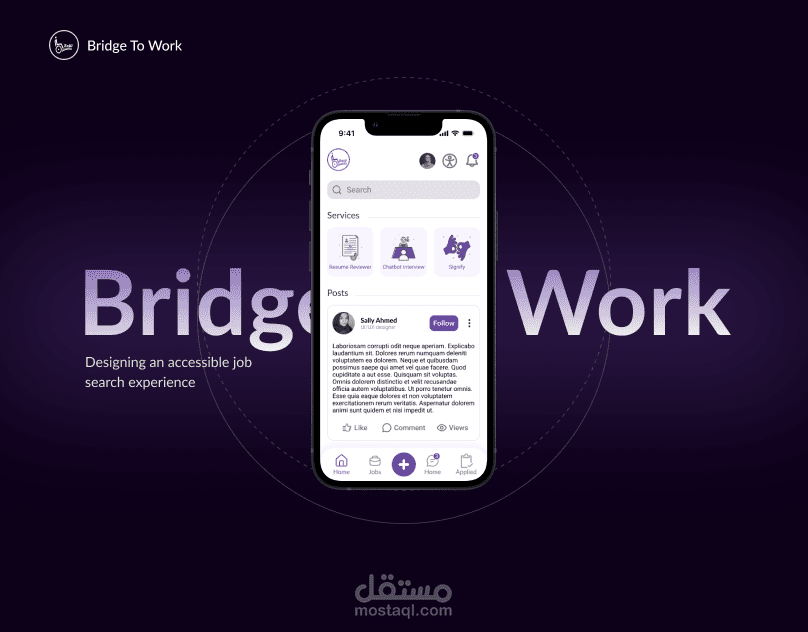 Bridge to Work Inclusive Job Finder App