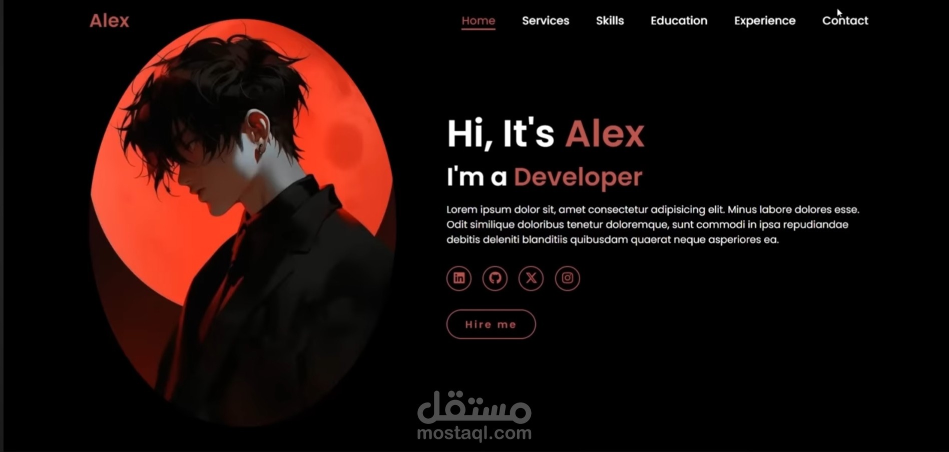 موقع الكتروني خاص بي