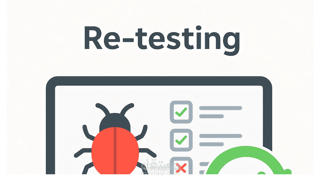 إعادة الاختبار بعد التصحيح Re-testing