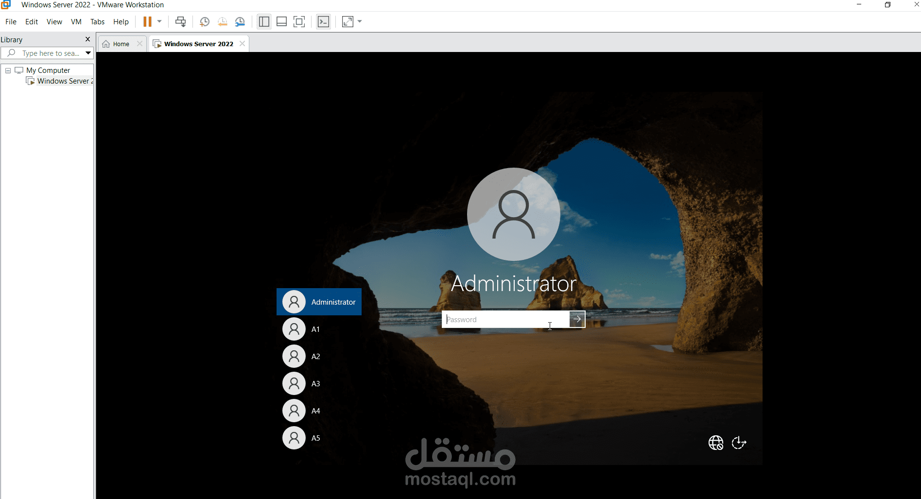 إنشاء وإدارة خادم ملفات مركزي باستخدام Windows Server 2022
