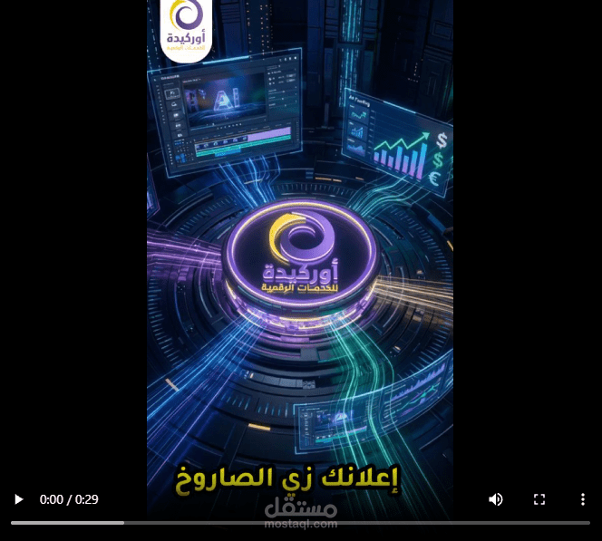 إعلان أوركيدة لصناعة الفيديوهات