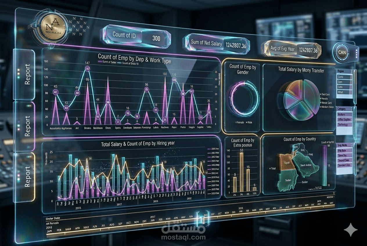 تحليل البيانات وتصميم Dashboard تفاعلي باستخدام Excel