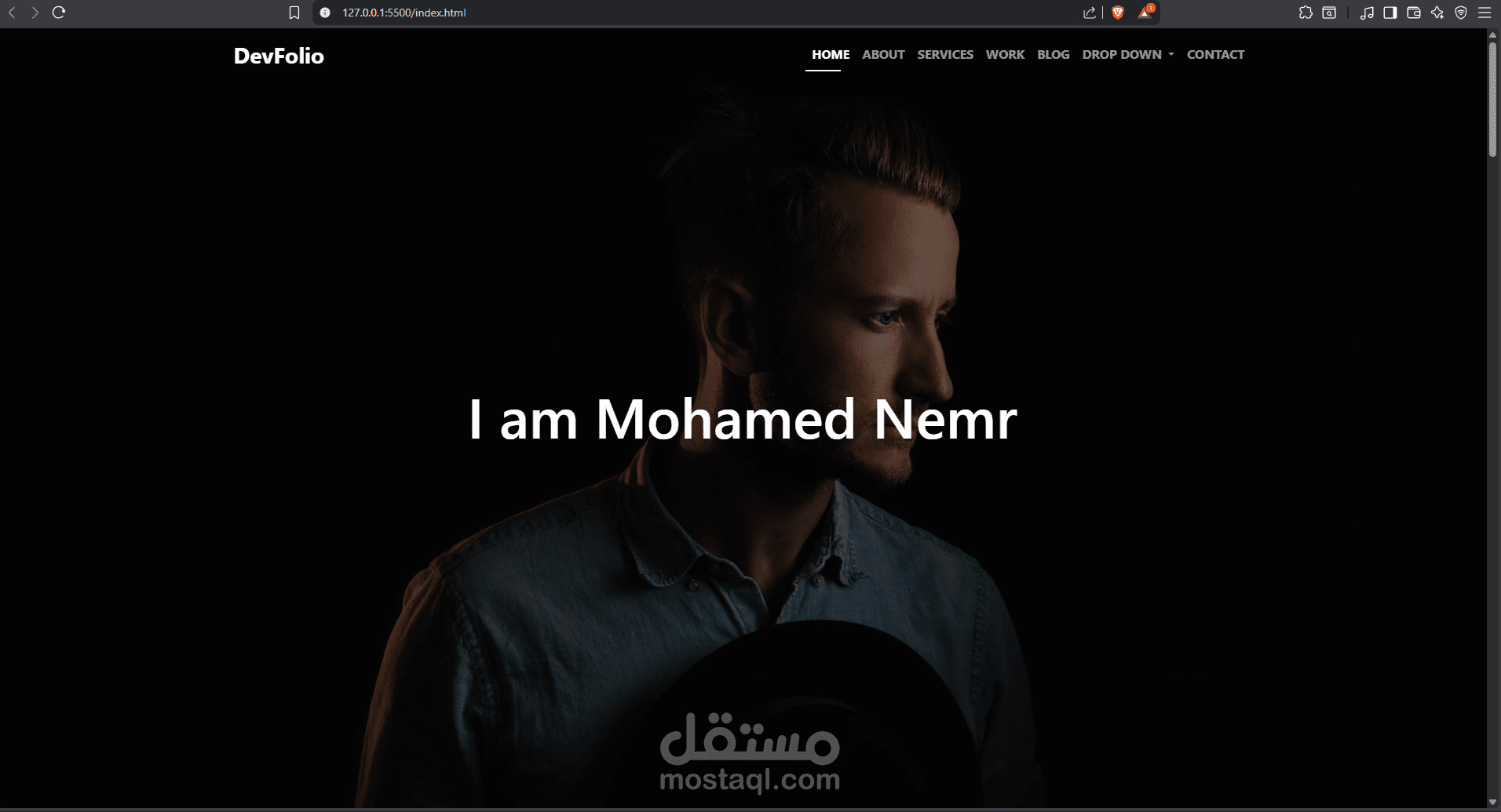 صفحة موقع الكتروني