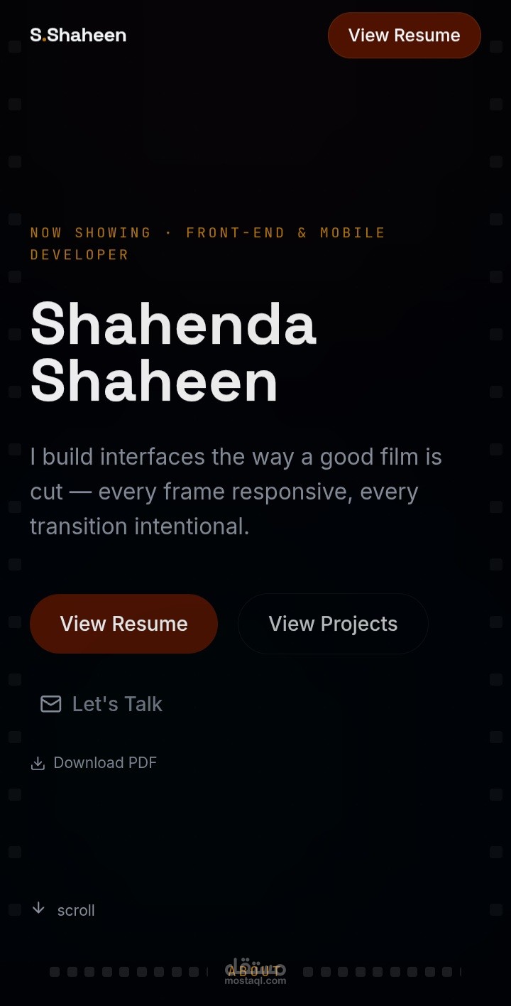 Personal Portfolio Website - Front-End Developer