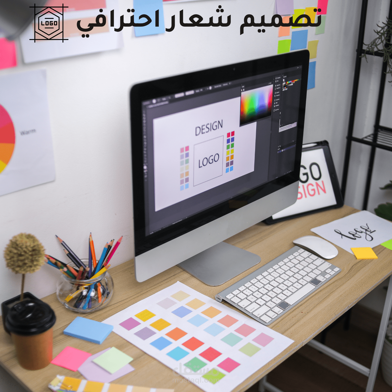 تصميم لوجو احترافي يعبر عن هوية مشروعك بشكل مميز وجذاب