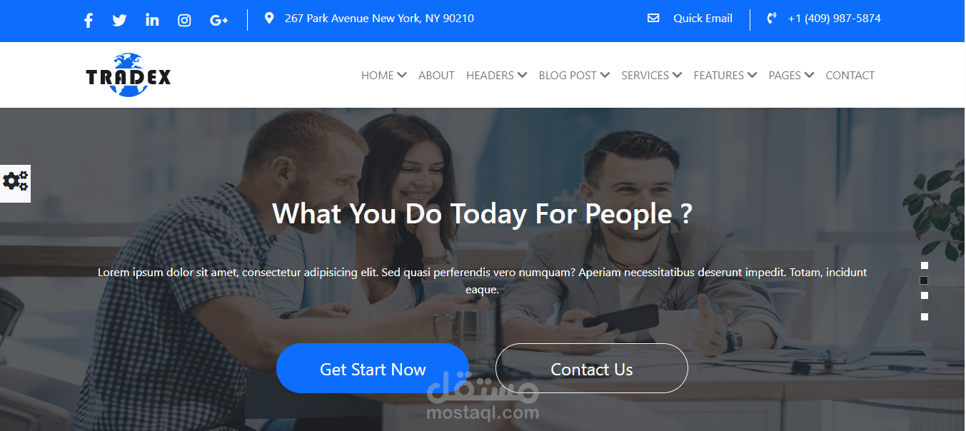 موقع شركة متكامل (Corporate/Business Website)