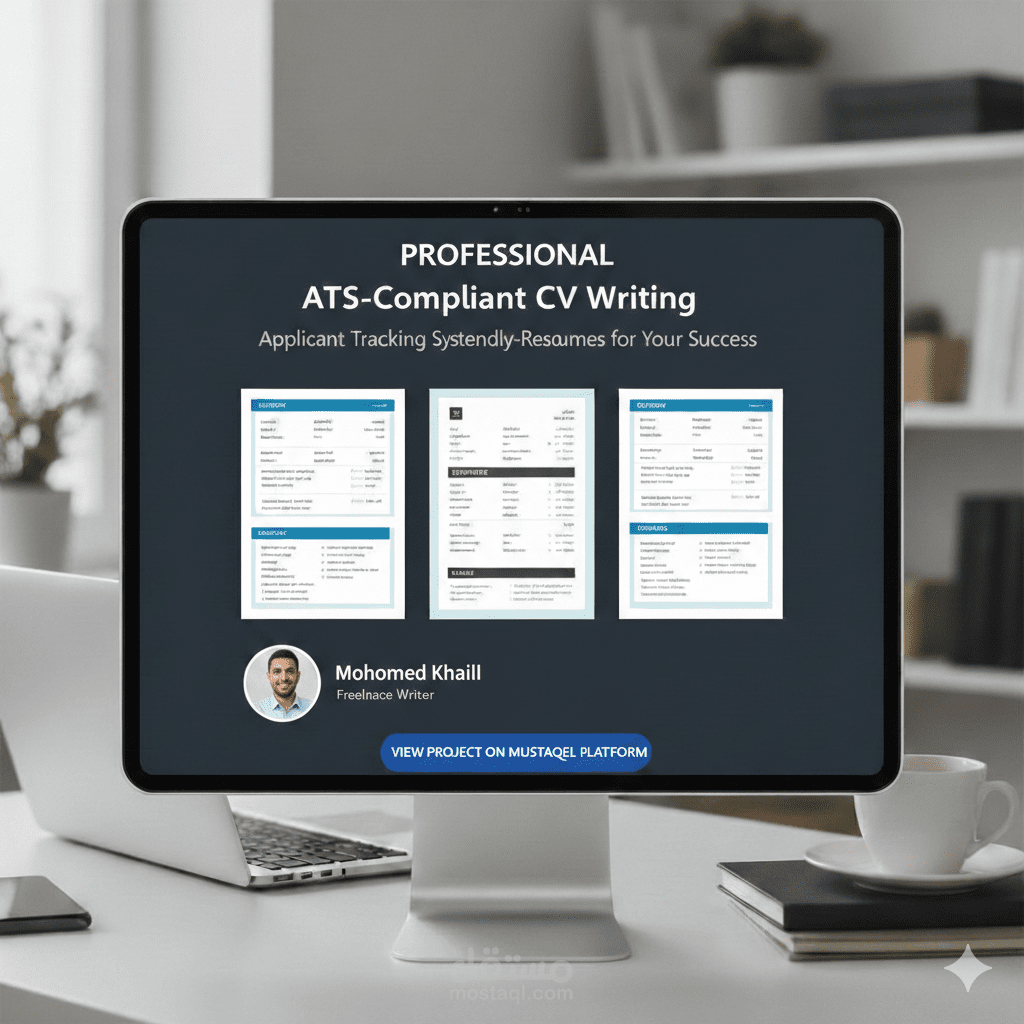 كتابة سيرة ذاتية احترافية متوافقة مع أنظمة ATS