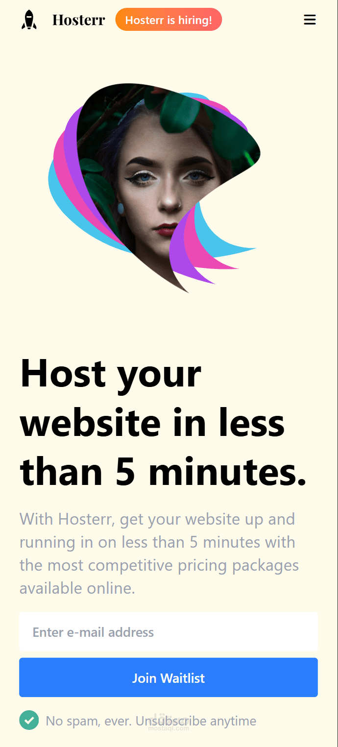 Hosting Landing Page
