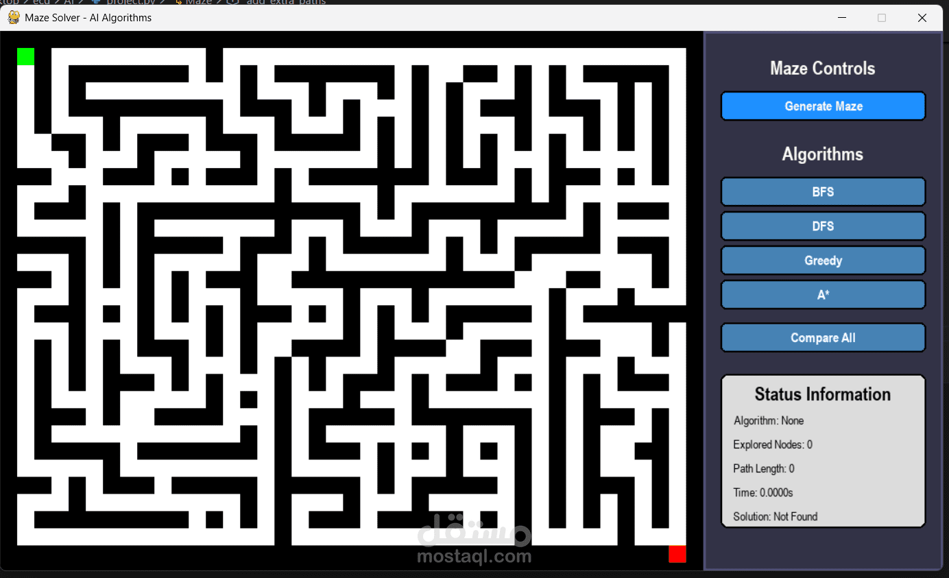 Ai Maze Generator and Solver
