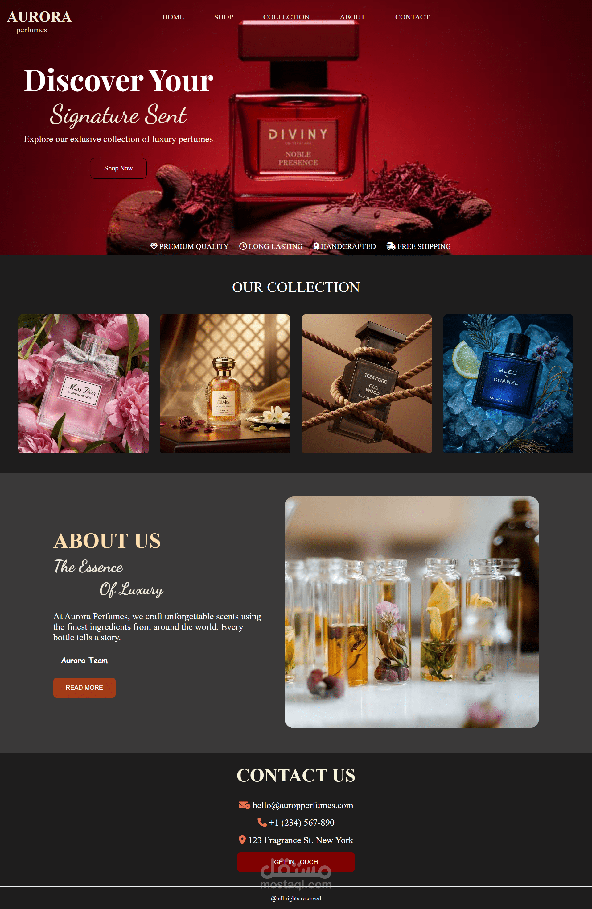 علامة lلعطور  AURORA Perfumes