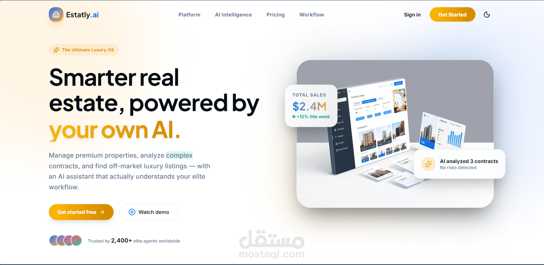 Estately | منصة ذكية لإدارة العقارات بتقنيات الذكاء الاصطناعي (SaaS)