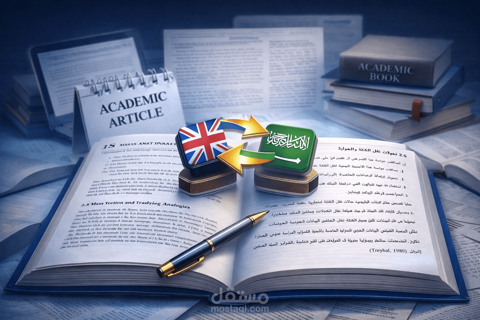 ترجمة وصياغة المقالات والكتب الأكاديمية