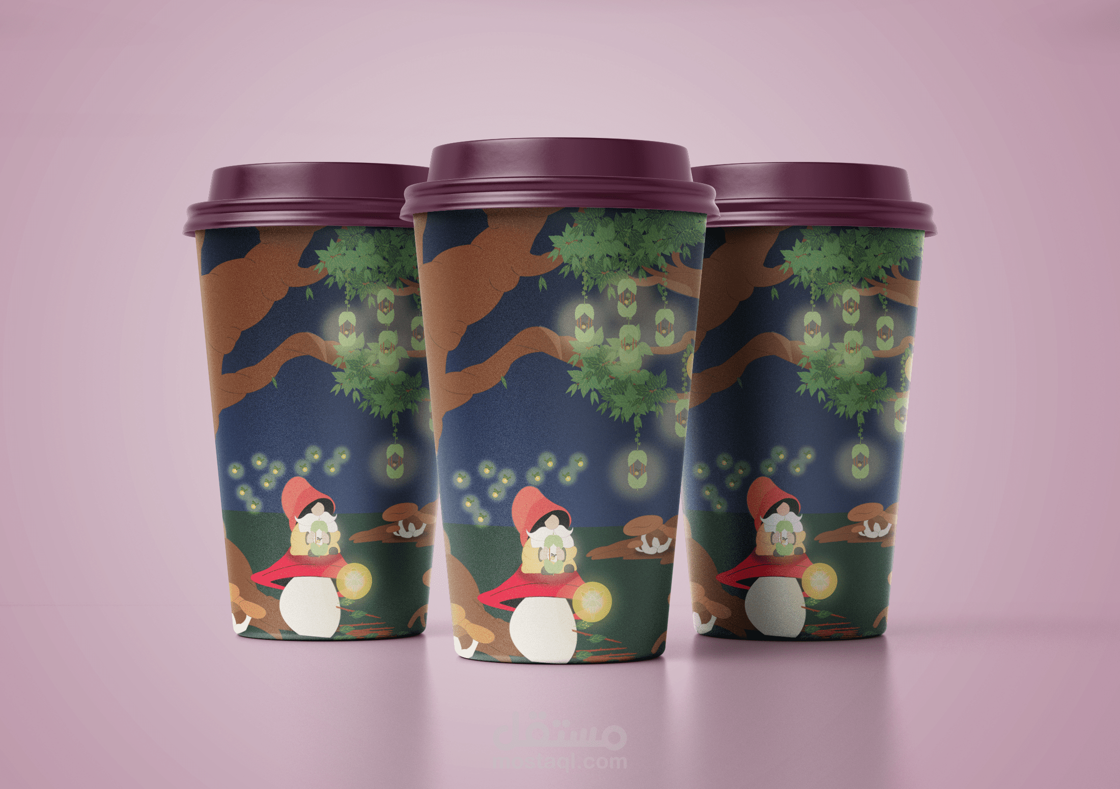 تصميم تغليف رمضاني لمقهى (Concept Project)