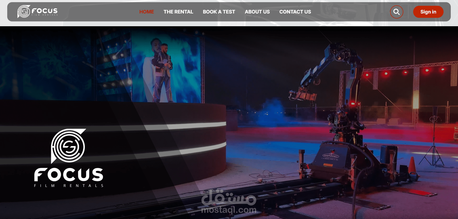 Focus Film Rentals – Equipment Rental Platform
