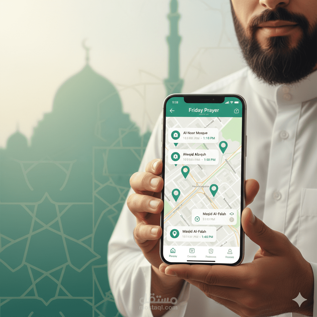 Friday Prayer Tunisia – تطبيق تحديد مواقيت صلاة الجمعة والمساجد القريبة