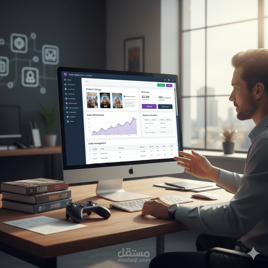 نظام إدارة المبيعات لشركة ألعاب – My Games Company