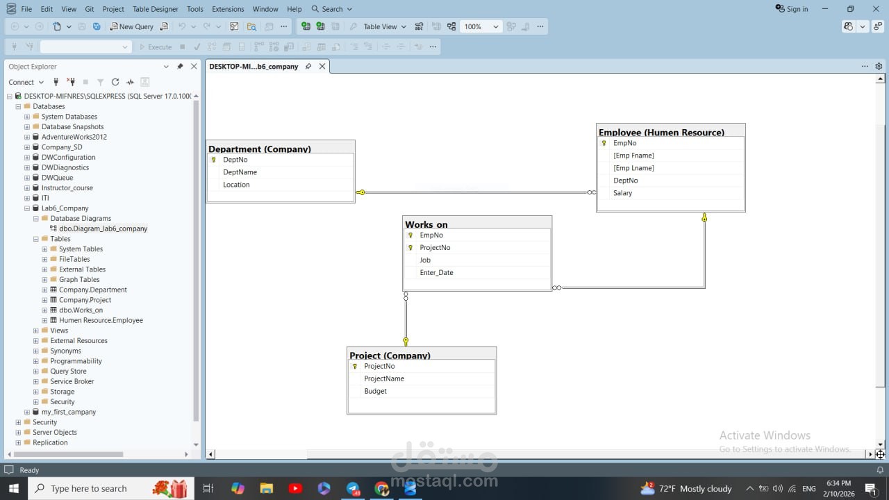 تصميم قواعد بيانات
