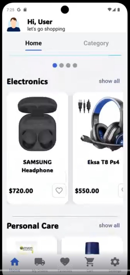 E-Commerce Mobile Application (Flutter)