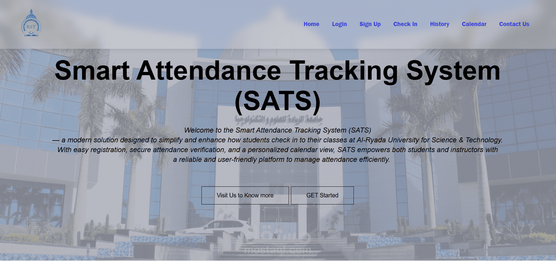 Smart Attendance Tracking System (SATS) Website