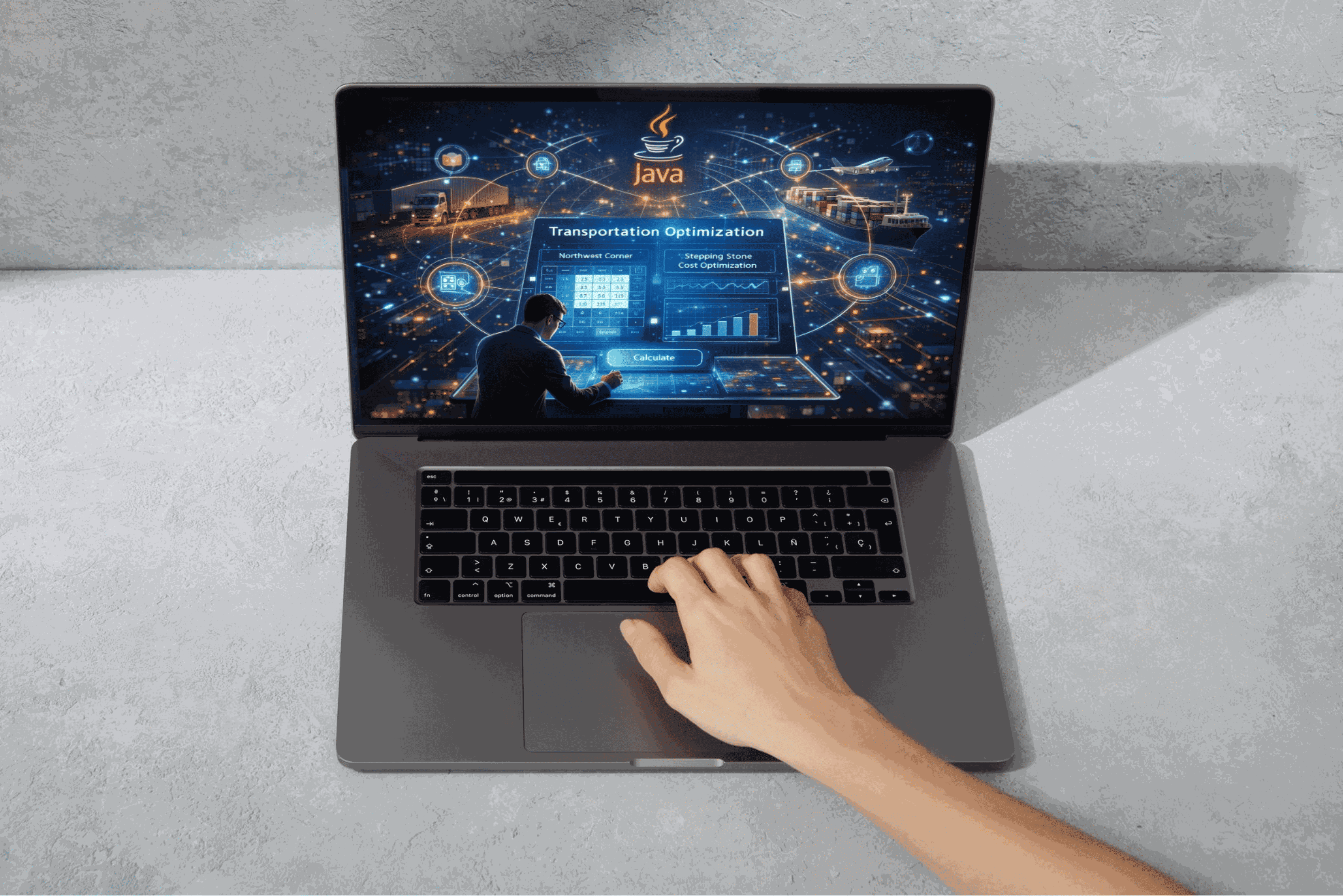 تقليل تكلفة توزيع المنتج بدقة و كفاءة باستخدام الجافا