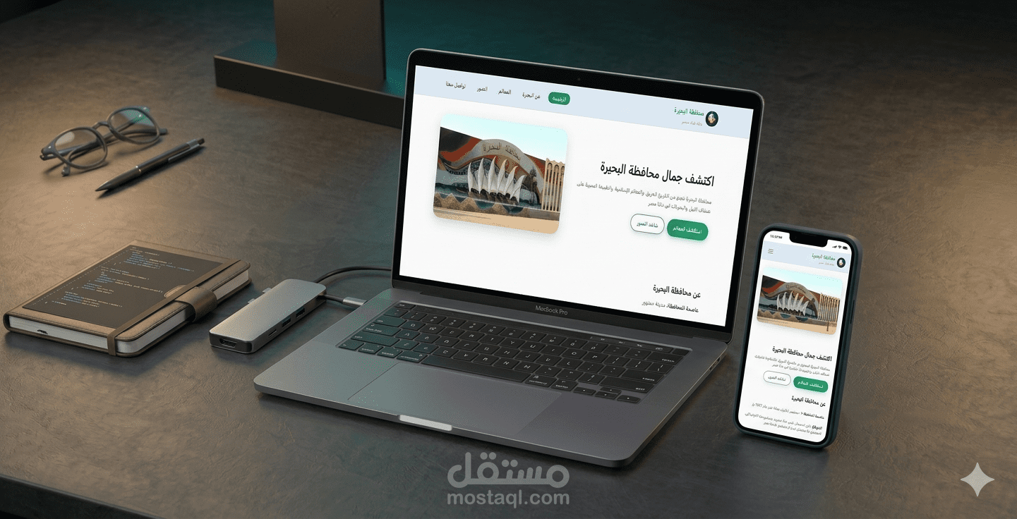 Landing Page سريعة وأنيقة لعرض المقالات — HTML / CSS