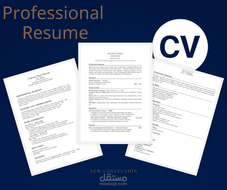 تصميم سيرة ذاتية