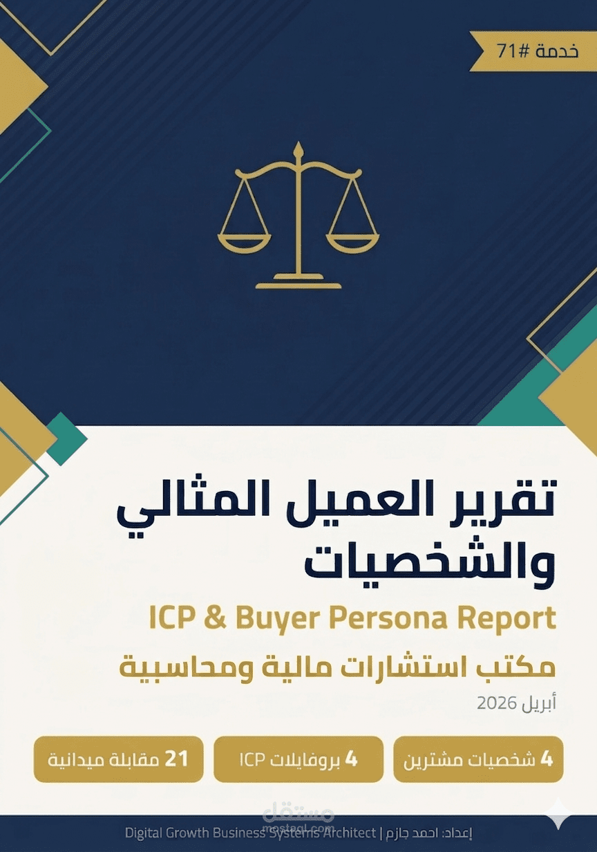 نظام تأهيل العملاء  وICP & Buyer Persona — مكتب استشارات مالية، السعودية
