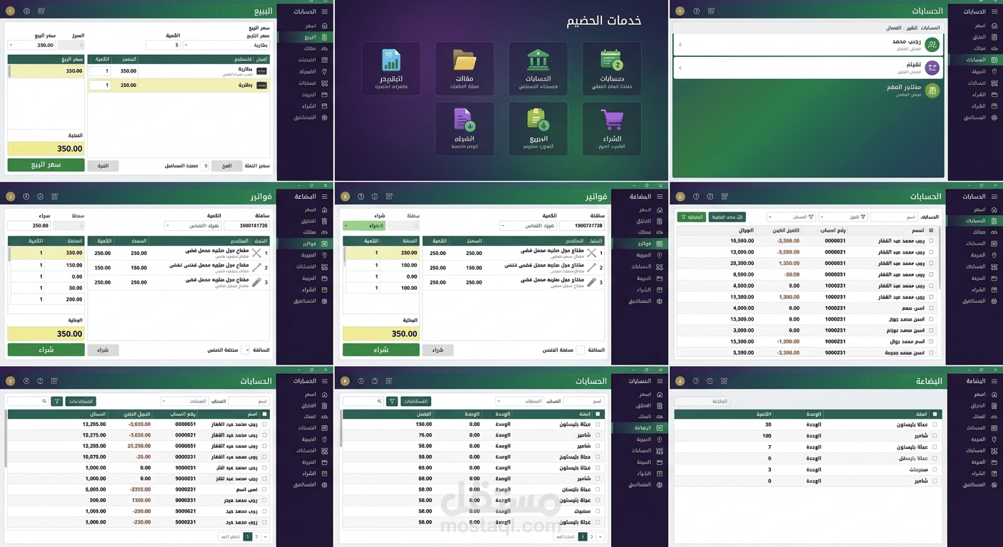 إدخال كامل لبيانات وحسابات شركة