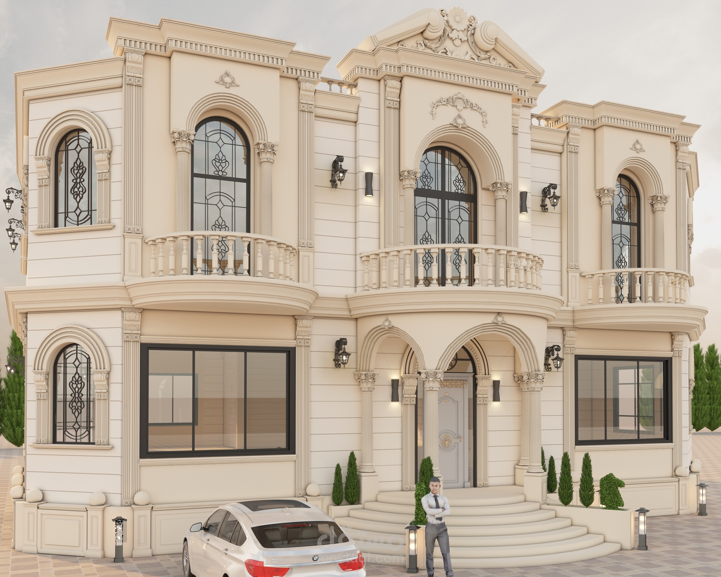 تصميم كلاسيكي خارجي لفيلة