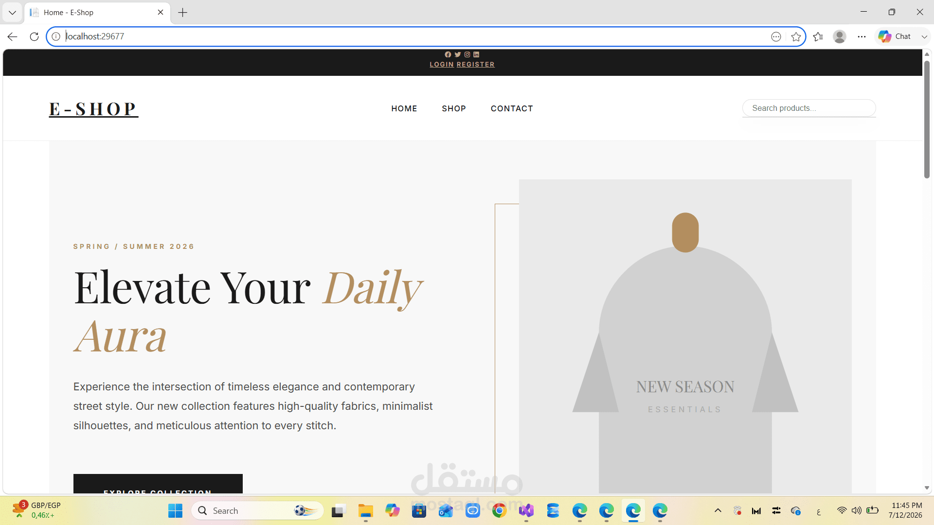 Full-Stack E-Commerce Web Application